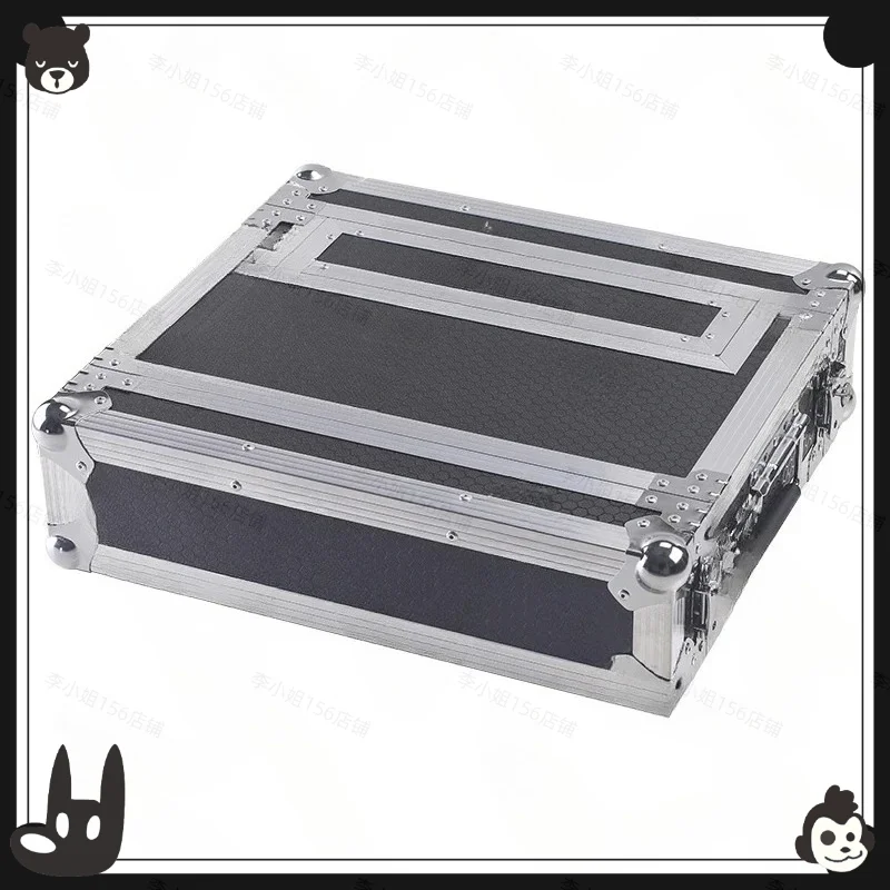 

2026new 2U Microphone Flight Case Receiver Cabinet 3U Wireless Storage Box Microphone Peripheral Case Aluminum Alloy Mic Box