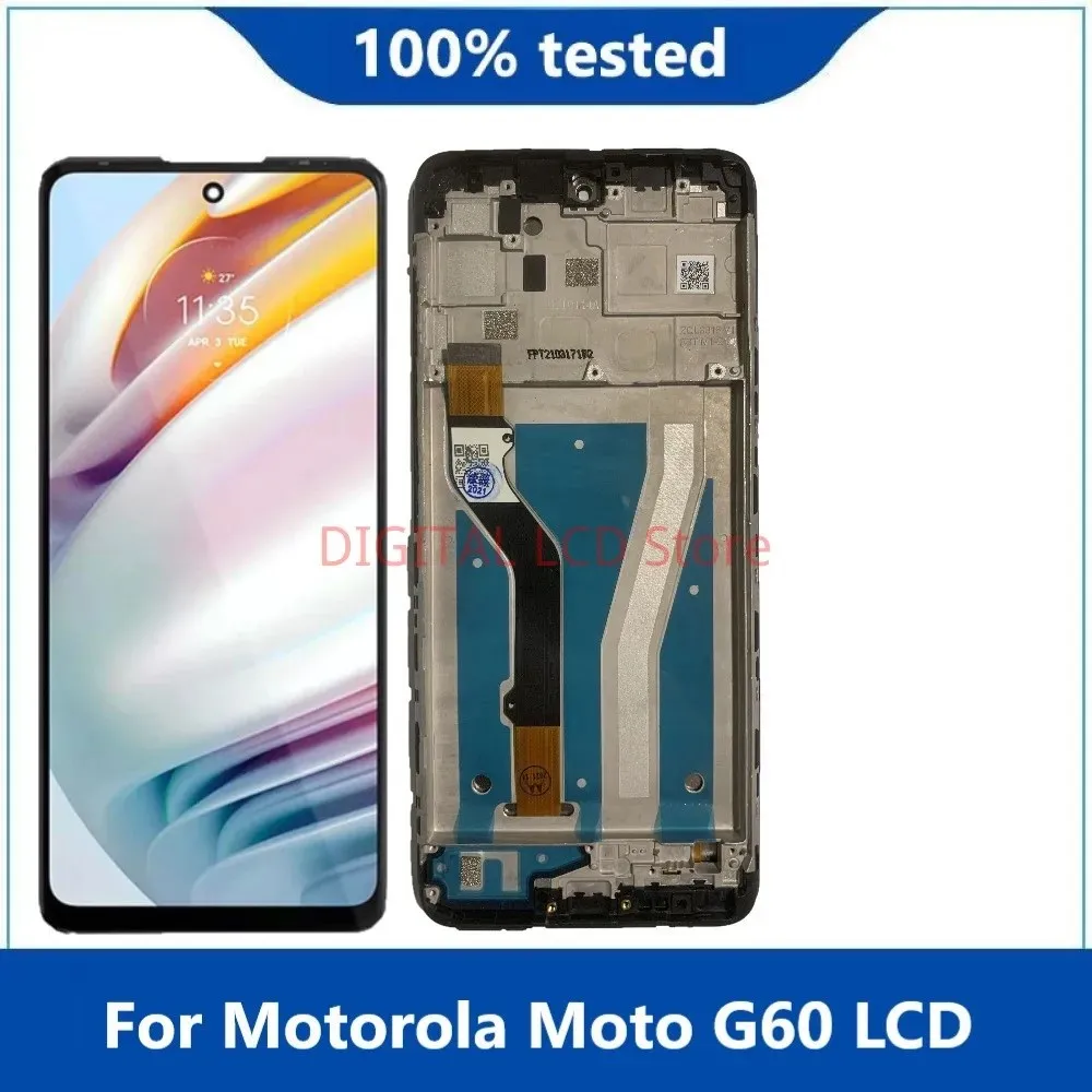 6.8\'\' For Motorola Moto G60 LCD Display And Touch Screen Assembly For Motorola G60 LCD PANB0001IN, PANB0013IN display