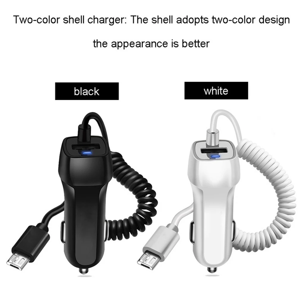 

USB Car Phone Charger Fast Car Cigarette Lighter Socket Cellphone Charging Adapter TypeC Phone Chargers