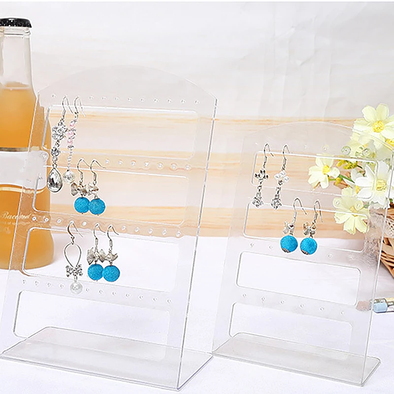 Necklace Bracelet Earring Jewelry Hanging Accessories Display Wardrobe Earing Stand For Plastic Earingstand