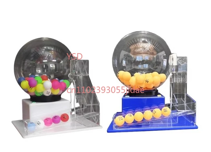 

Настольный автоматический двухцветный шариковый лотерейный автомат с 60 шариками для подарочных рисунков.