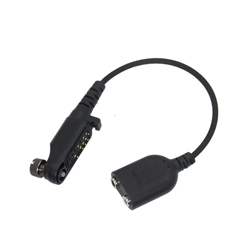 Radio Adapter Cable For PD680/PD600/PD660/PD685/X1/X1P/X1E/new HP780 Walkie Talkie Adapter To 2 Pin K Plug Headset Speaker Mic
