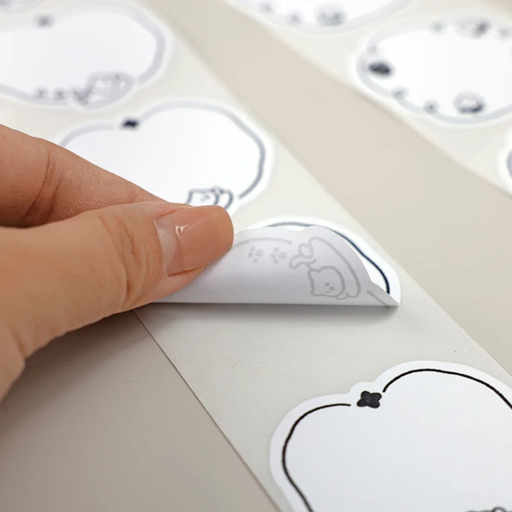 200pcs Writable Kitchen Labels Organization Stickers Custom Shape Water-based Paper Sealing Sticker Food Storage Name Tags