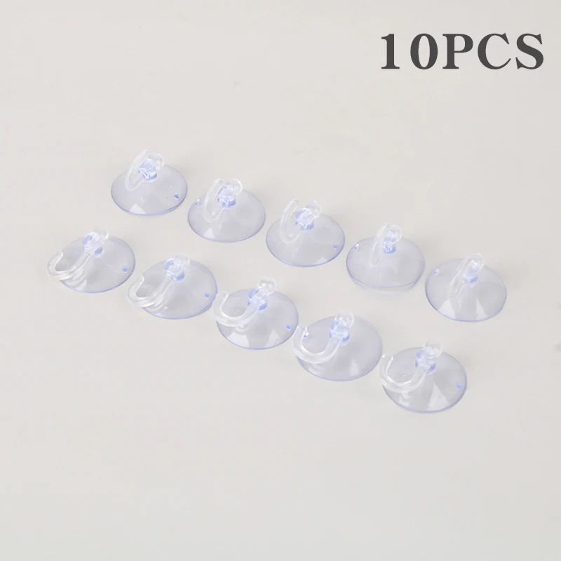 

10PCS Suction Cups Caps Suckers Glass Window Wall Hook Hanger Kitchen Bathroom Cup Hooks Home Accessories