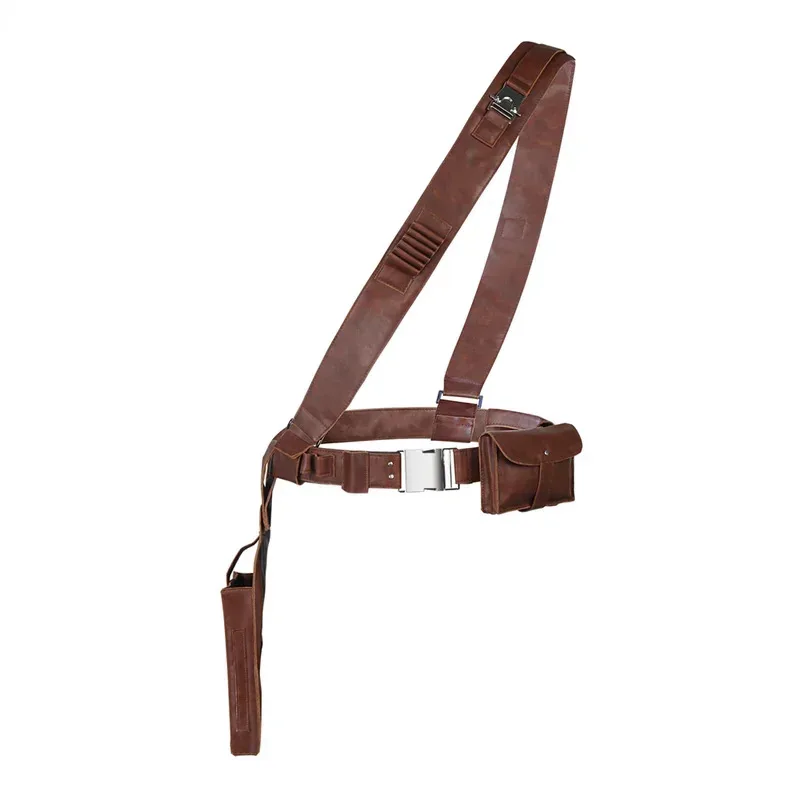 2026 1Pcs The Mandalorian Leather Belt With Gun Holster Cosplay Props Replica For Adults Size S-L view 4