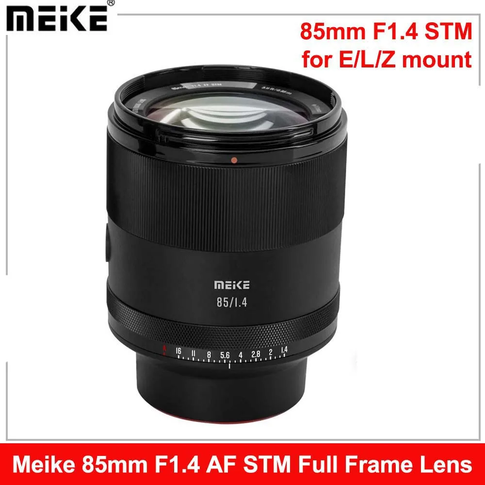 Meike 85mm f1.4 STM Auto Focus Full Frame Portrait Lens Large Aperture Telephoto Lens for Sony E-Mount Fujifilm X Nikon Z-Mount