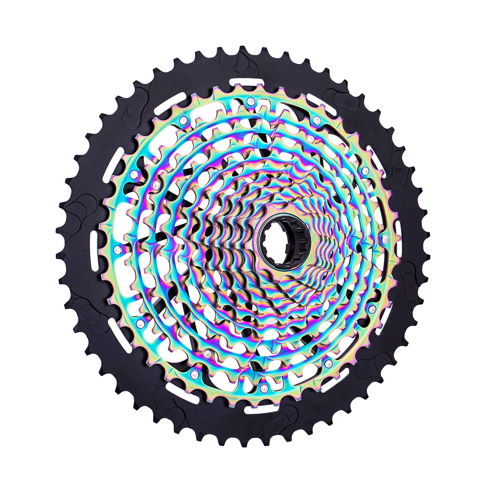 ZTTO MTB 12S 10-52 10-50 Cassette 12 Speed XD CNC Steel Ultimate Lightweight Rainbow Gold ULT k7 12v  11 steel+1 Aluminum Alloy