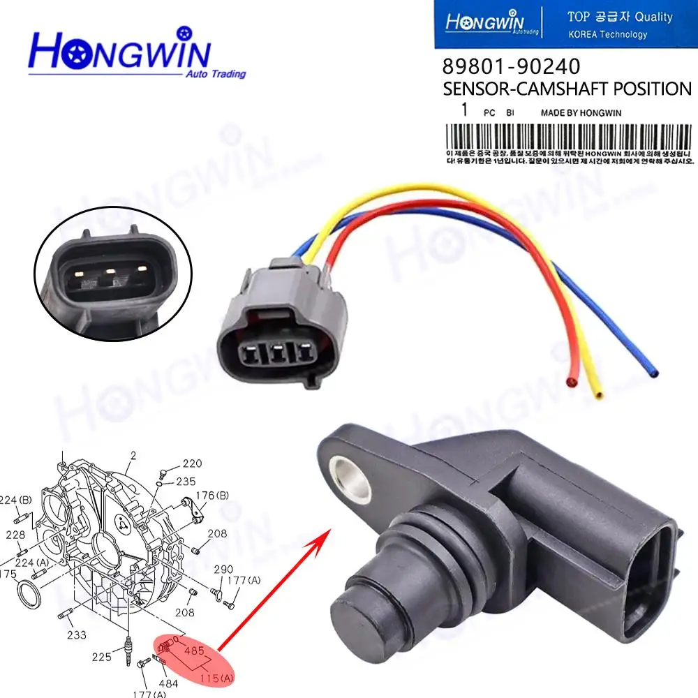 

1/3 шт. 89801-90240 провод датчика положения распределительного вала для Hitachi ZX250LC-5B ZX250LCN-5B ZX290LC-5B ZX290LCN-5B Isuzu двигатель 4HK1