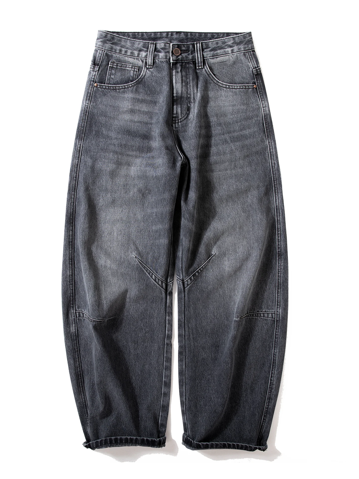 

Retro High Street Straight Leg Men's Jeans Waed Design Trendy Casual Pants Cotton Lenzing Polyester Rayon Blend Autumn Spring