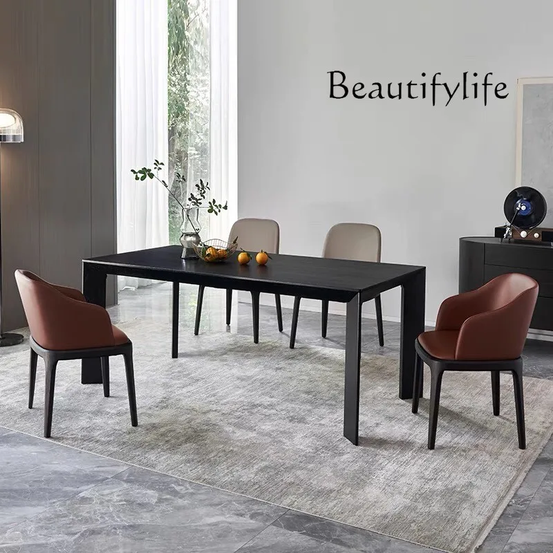 

Nordic Solid Wood Light Luxury Long Table Minimalist Designer Dining Table Office Meeting Negotiation Table