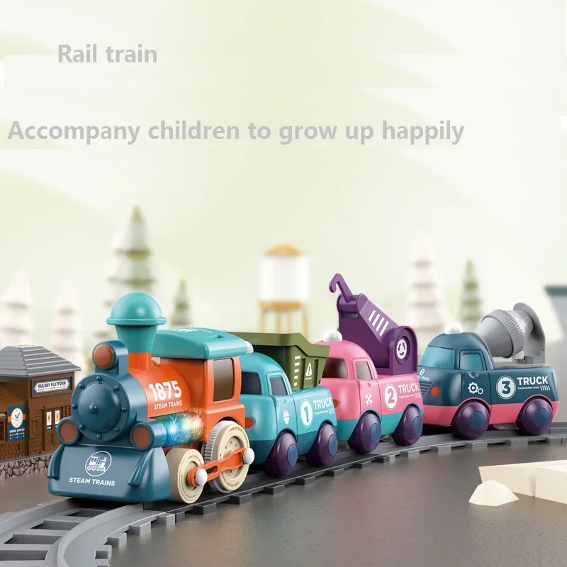 Cartoon Engineering rail Car - Assembly