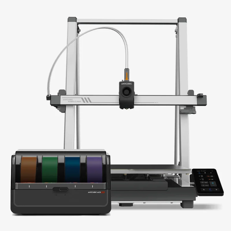 For Kobra 3 Max Combo 4-in-1 Large 420x420x500mm FDM 3D Printer PLA Prototyping Multi-Color Printing New Condition Wi-Fi