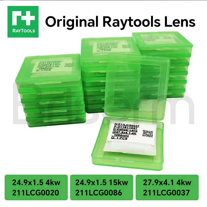 Raytools lentille de protection Laser 27.9x4.1 37x7 30x5 24.9x1.5 lentille de protection de verre Laser Raytools lentille de Machine de découpe Laser