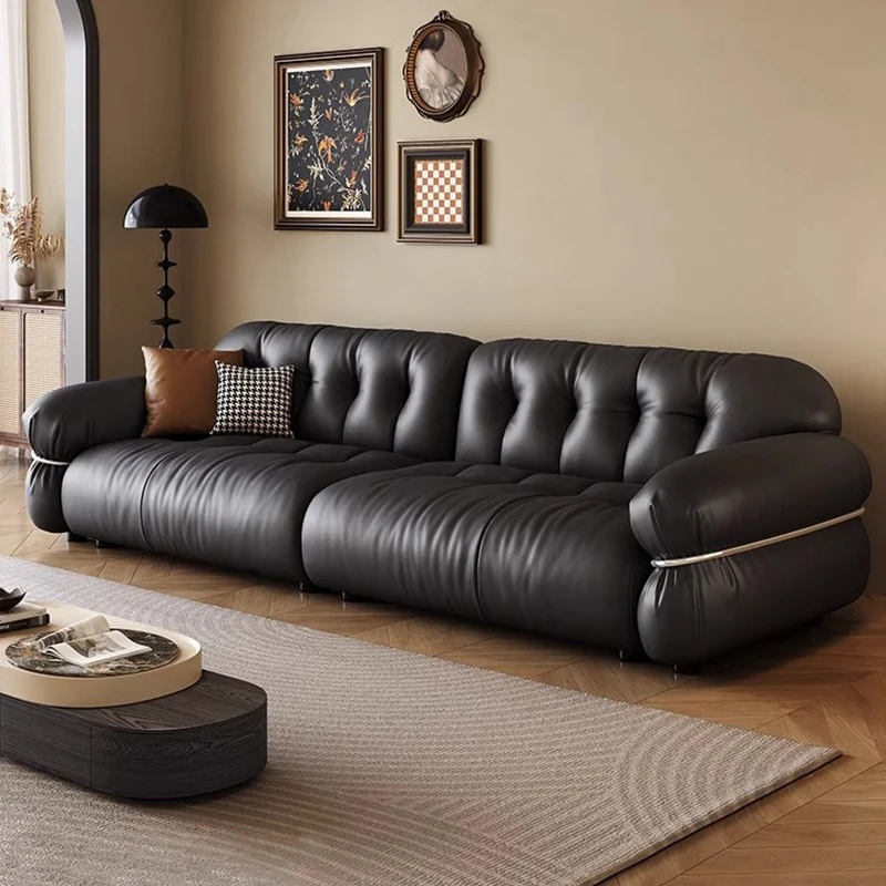 

Modern Indoor Live Room Luxury Sofa Couch Set Furniture Cloud Leather Living Room Sofas