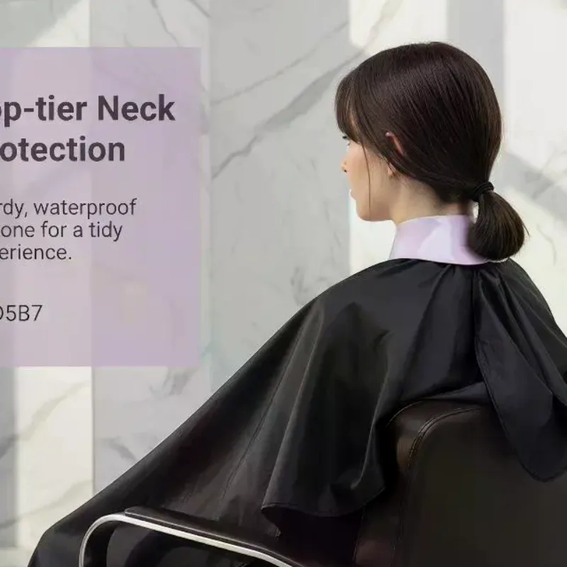 Stylish Silicone Hairdresser Shawl and Neck Collar for Waterproof Dye Applications