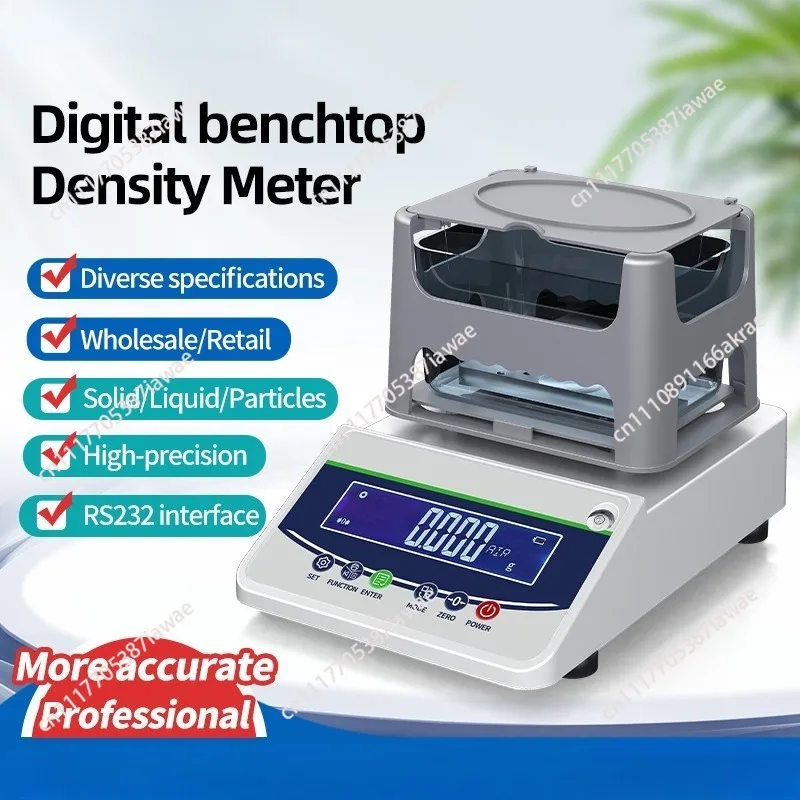 Electronic solid densitometer Liquid densitometer Plastic particle ceramic specific gravity detector Rubber density detection