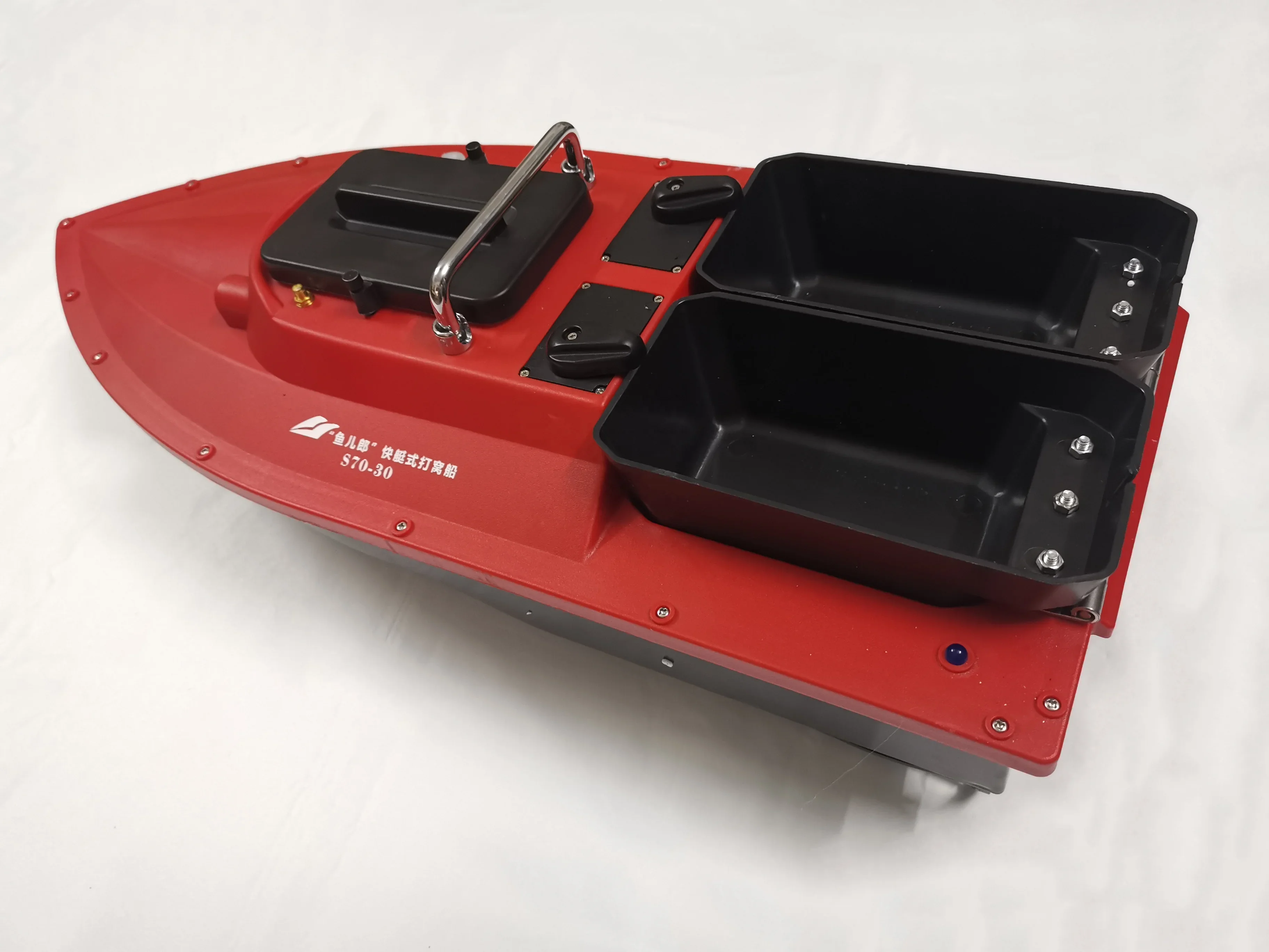 S70 High-power High-speed Two Bunkers 30000mAh Battery Intelligent Cruise Automatic Return 80 Positioning Points GPS Bait Ship