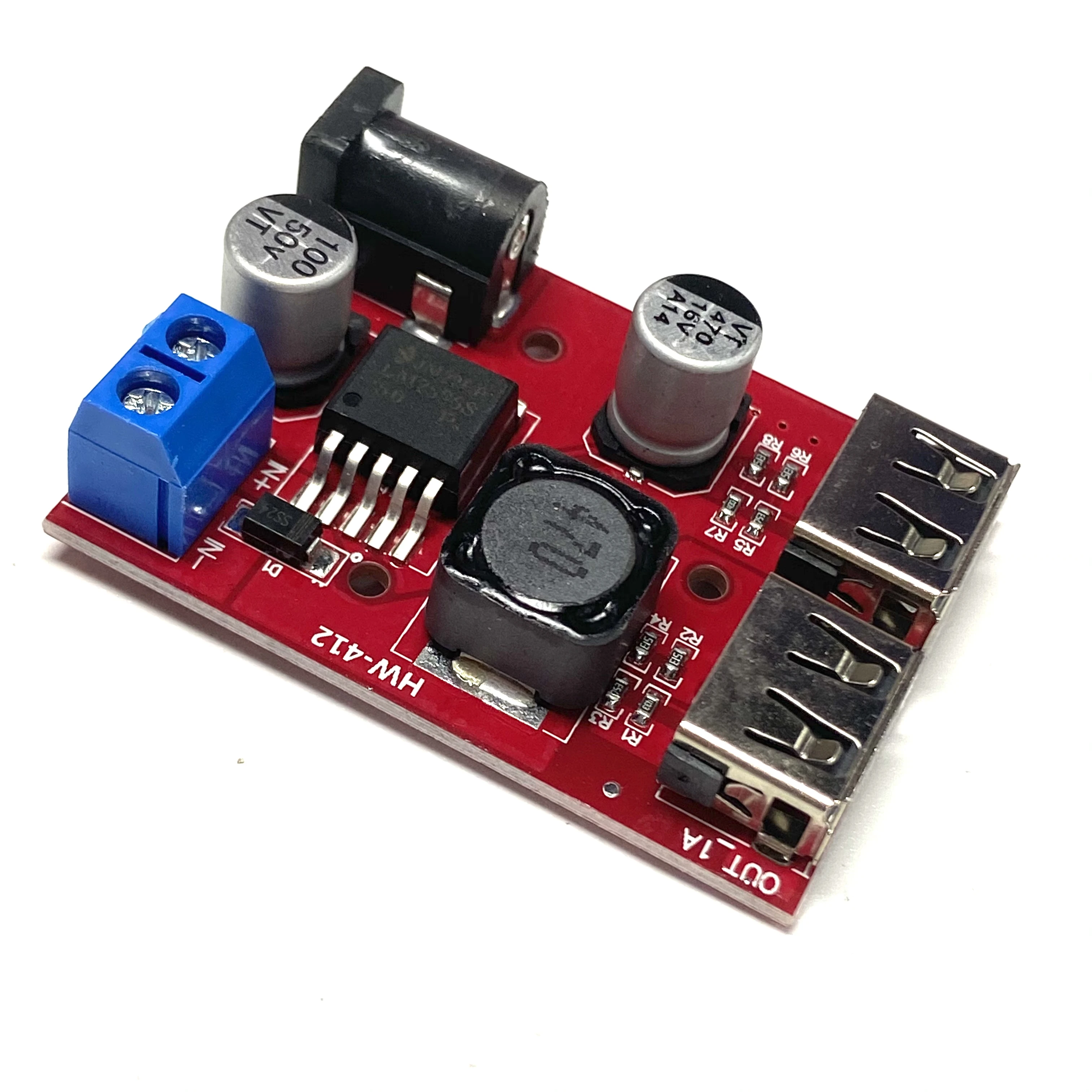 DC-DC Auto 9V/12V/24V/36V Naar 5V Buck Module Opladen Solar 3A Regulator (C6B4)