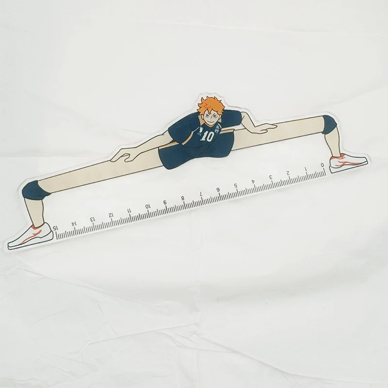 1 Pcs 15Cm Anime Peripherals Creative Ruler Student Stationery Supplies Scale Line Surveying Tool Gift