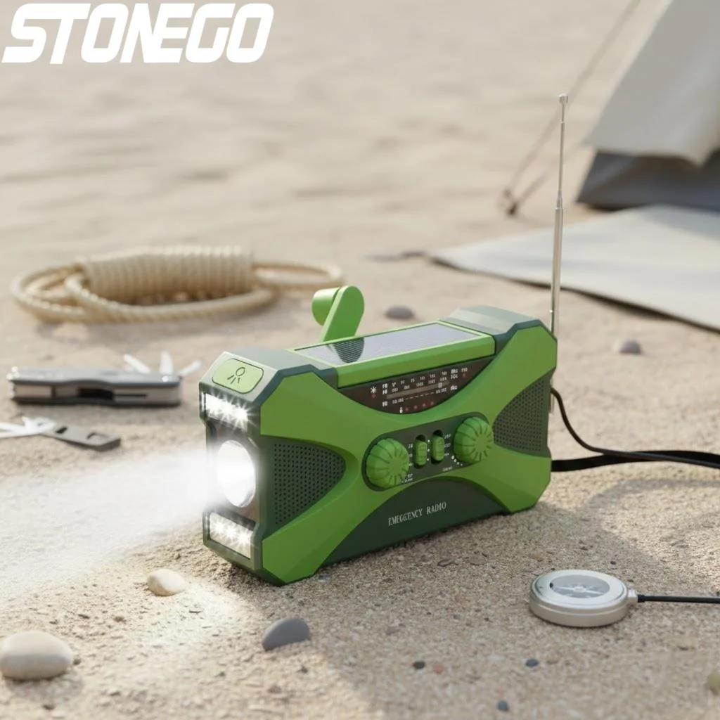 lampe-torche-led-portable-rechargeable-radio-solaire-a-manivelle-10000mah-double-haut-parleur-lumiere-d'urgence-alarme-sos-batterie-externe-haute-capacite