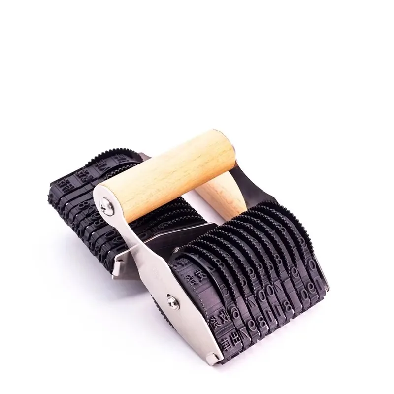 Customized Adjustable Digital Roller Stamp for Large 0-9 Alphabet Combination Custom Carton Date Woven Bag Batch
