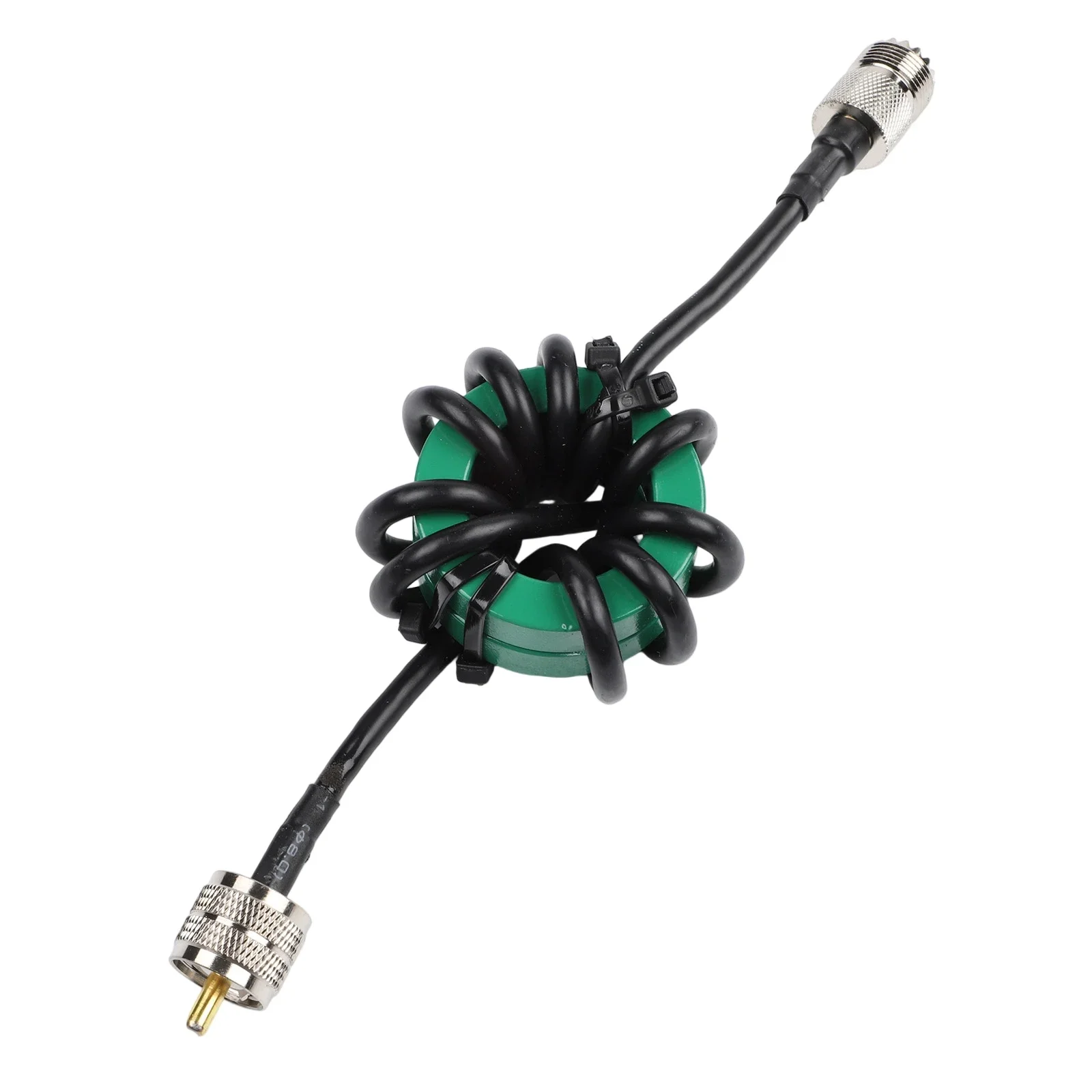 

HF Shortwave Choke Balun 1:1 Nickel Zinc Ferrite Core 1.8-50MHz Power RG58 Cable For Amateur Radio FT8 Interference Reduction
