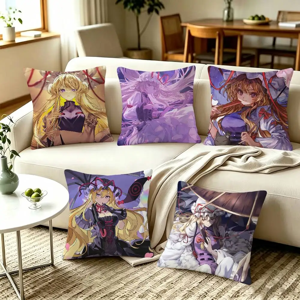 Yakumo Yukari Touhou Project  Pillow Covers, Home Sofa Cushion Covers and Aecorative Custom