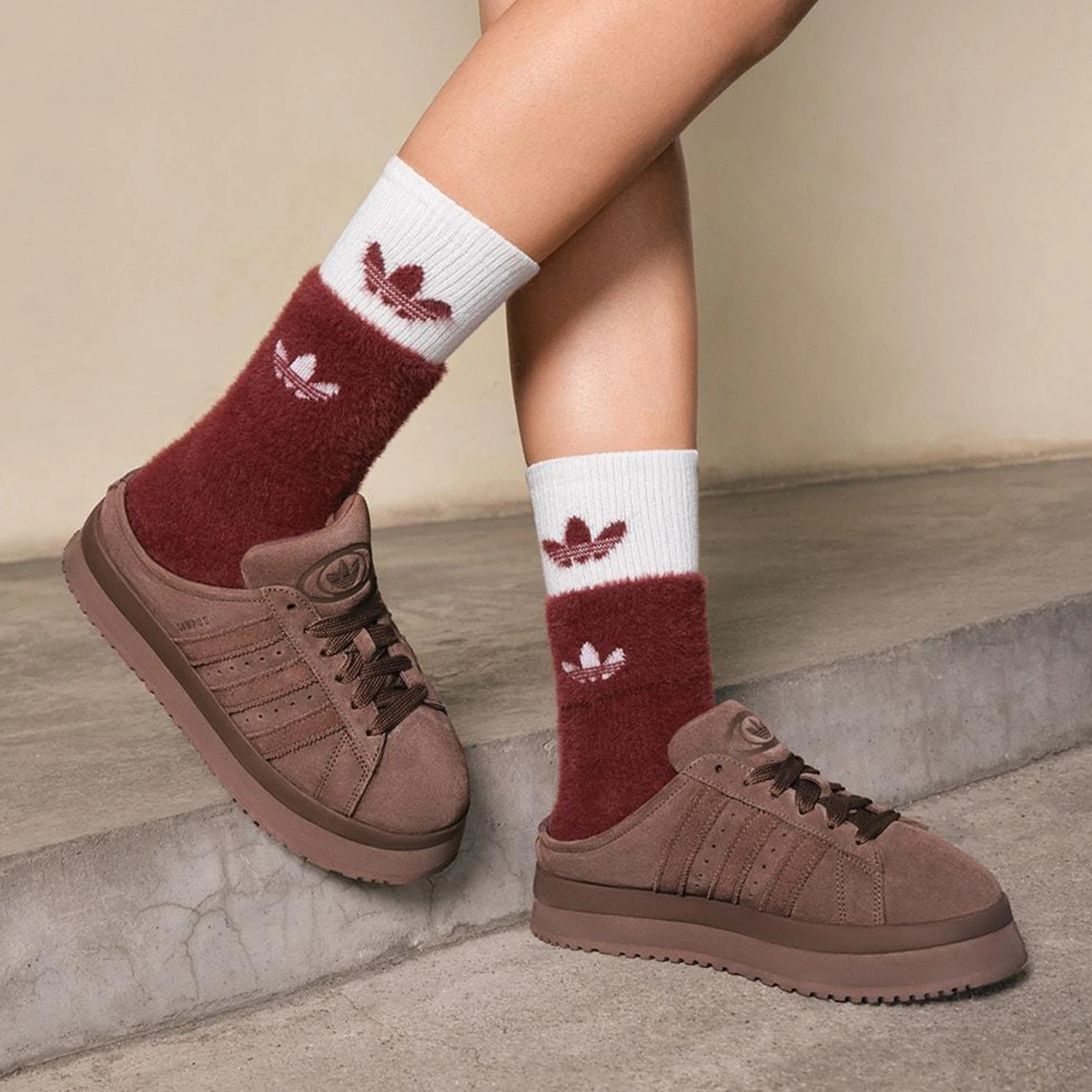 

Adidas genuine Trifecta Womens Thick Sole Fleece Lined Durable Sports Shoes JR3731