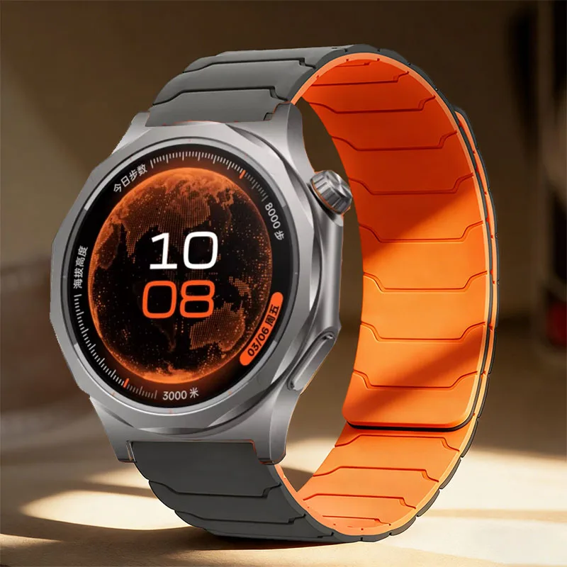 Boucle magnétique en Silicone de 22mm, pour montre Oppo X X2 X3, bracelet de Sport pour montre OnePlus 3 2 2r/46mm/OnePlus Lite/Oppo Watch S 4Pro