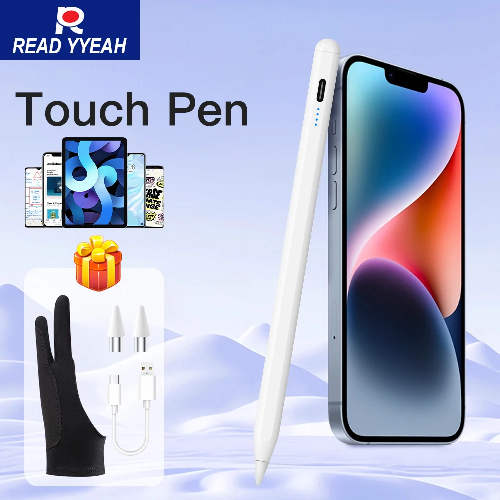 Stylus Pen Touch Pen Tablet Pencil for Apple iPad 2025 A16 Air 4 5 Pro 11 12.9 Mini 6 7th 9 10 Gen Compatible with iPad Series