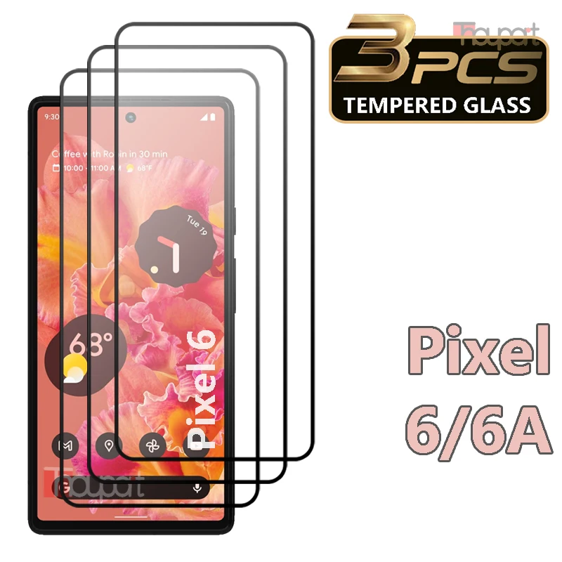 3PCS Tempered Glass For Google Pixel 6 6A Screen Protector Film Pixel 6A Glass