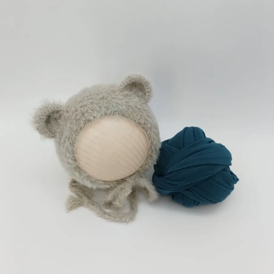 unelmista totta Free Shipping 2pieces Newborn Photo Wrap Bonnet  Set Newborn Photography Props  Baby Accessories