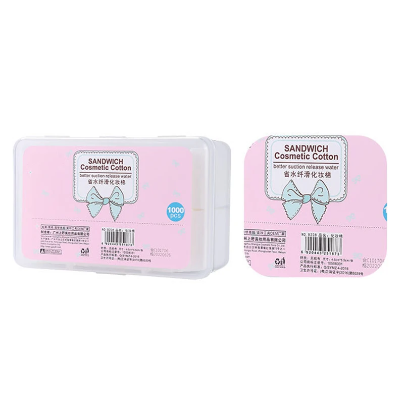 Set Disposable Makeup Cotton Wipes Soft Makeup Remover Pads Ultrathin Facial Cleansing Paper Wipe Make Up Tool