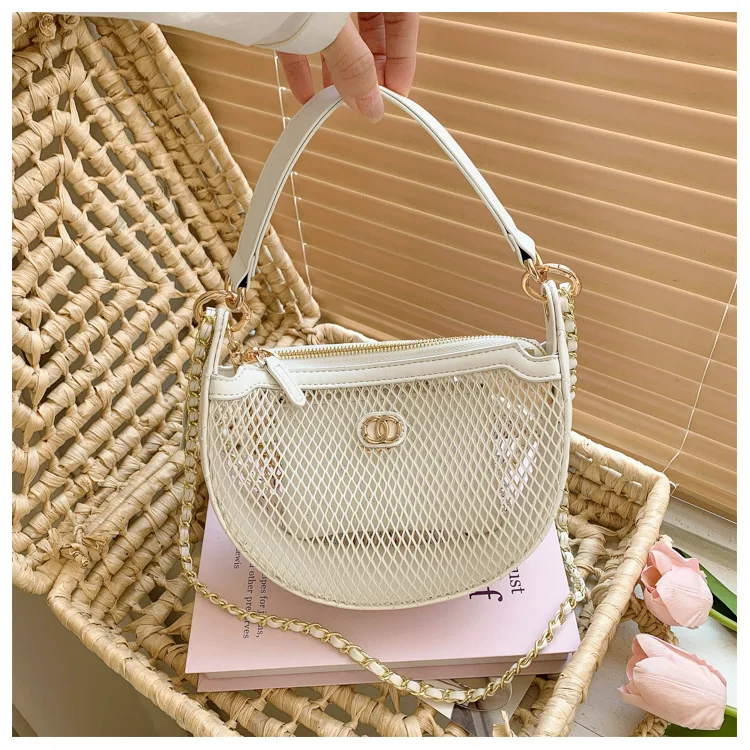 

2025 Woven Tote Bag Women's - Minimalist Luxury Handbag with Detachable Charm, New Arrival Shoulder Purse