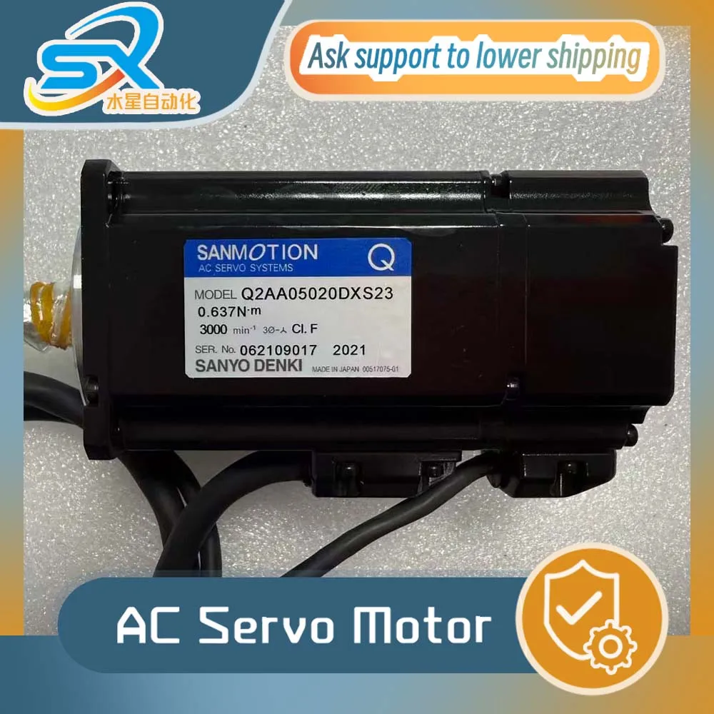 SANYO DENKI AC Servo Motor  Q2AA05020DXS23 200w One year/three months warranty