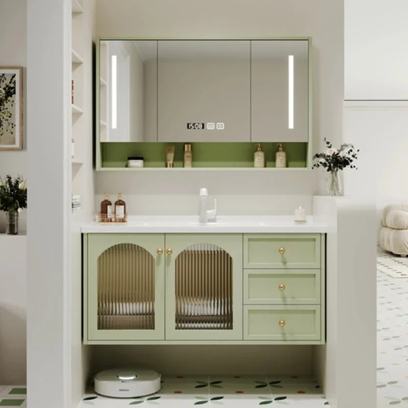Friendly Unique Bathroom Cabinet Wood Drawers Full Set Wall Storage Cabinet Multiple Purpose Mobiletto Bagno Home Furniture