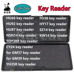 HOT Sale Lishi Tool 2 in 1 2in1 HU66 HU92 HU87 NSN14 TOY38R CY24 B106 for GM37 GM39 YH35R FO38 HY17 SZ14 KW14 Key Reader