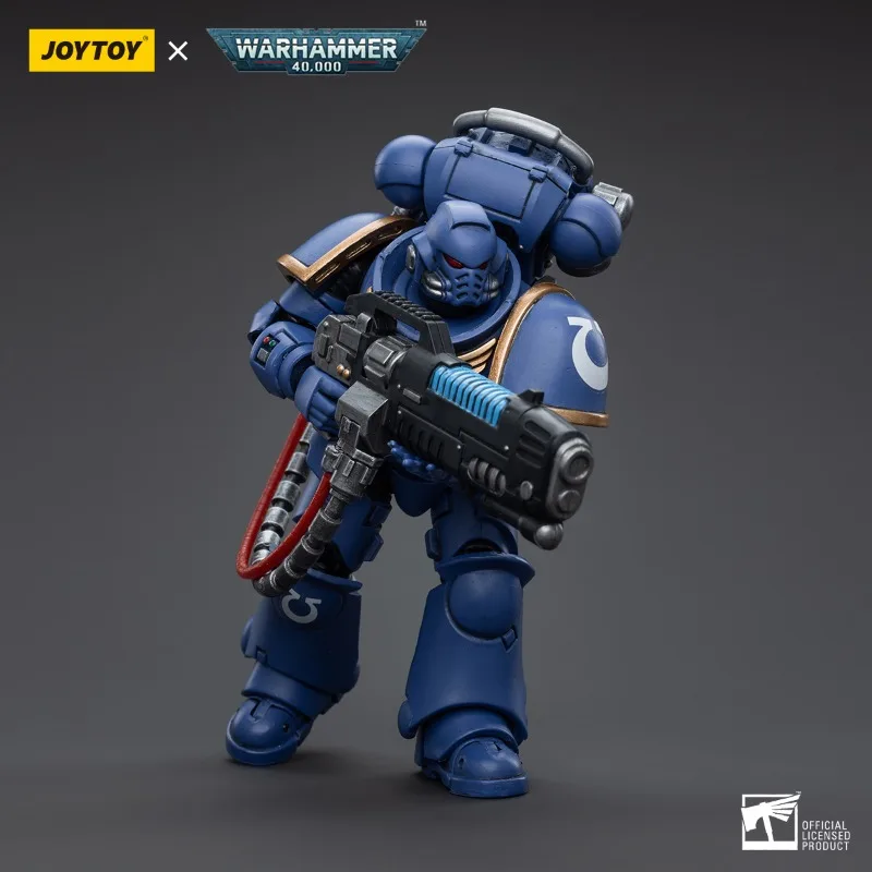 Joyotoy warhammer 40k figura de ação ultramarines hellblasters sargento ulaxes irmão paxor 1/18 anime modelo militar brinquedos presente