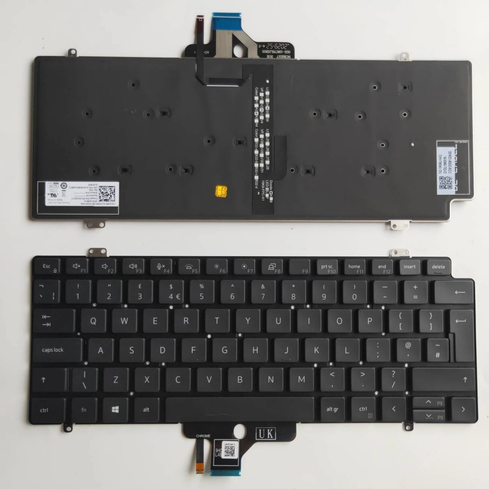 

US RU SP Layout for Dell Latitude 7410 2in1 7410 P119G P131G US RU UK Layout