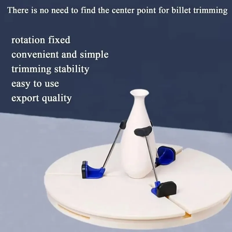 Adjustable Pottery Machine Turntable Clamp Ceramic Art Repair Trimming Tool for Ceramic Beginners