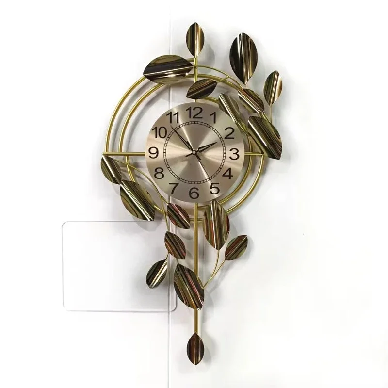 

luxury wall hanging clock decorative metal wall watch clock home house decor