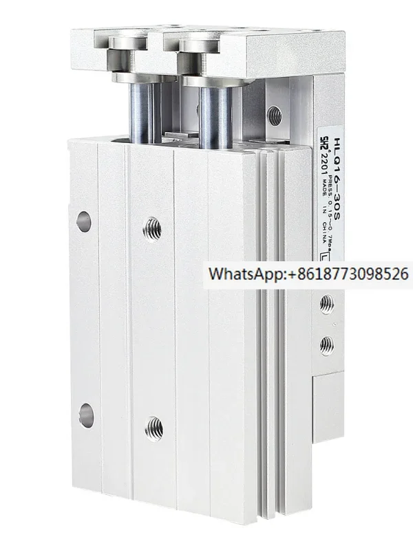 Yadeke pneumatic guide rail precision slide cylinder HLQ6/8/12/16/20-10X20X30X40X50S