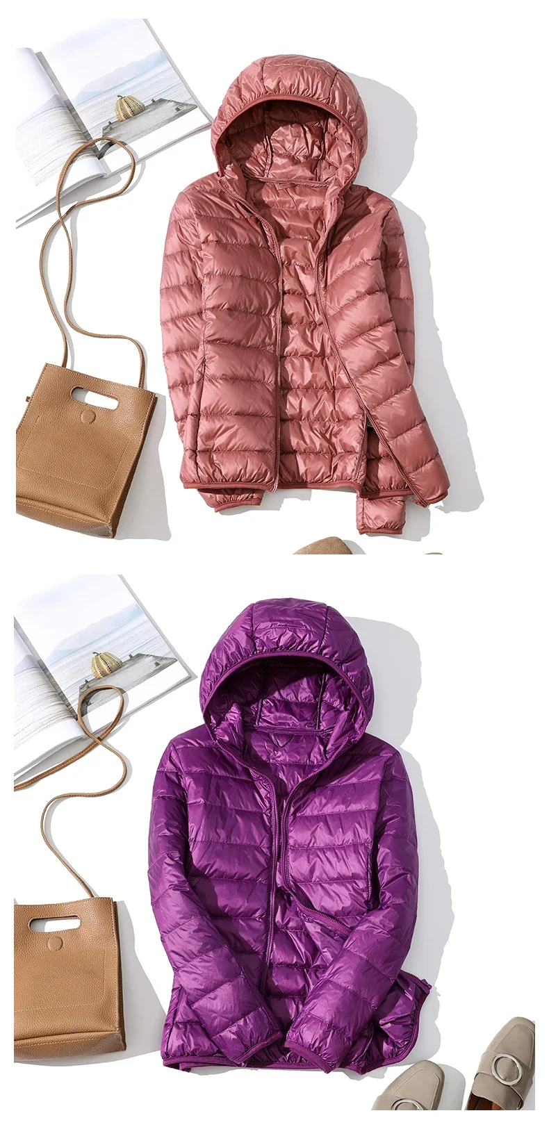 Ultra Light Down Jacket 2024 New Parkas Basic Winter Jackets Female Women Velvet Hooded Coats Autumn Down Jacket Womens Outwear