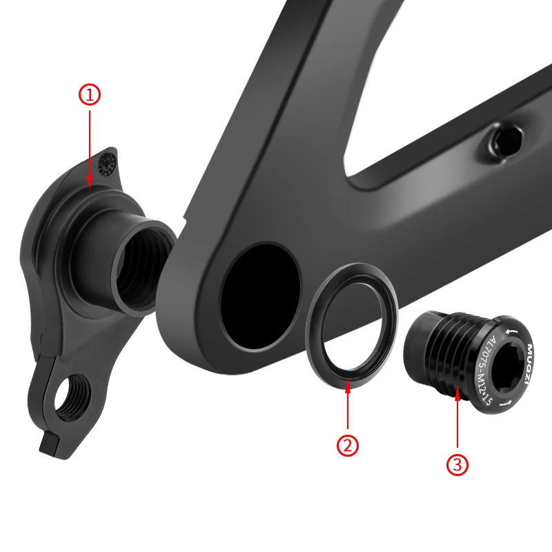 MUQZI pour SRAM UDH cadre arrière dérailleur cintre M12-1.0 M12-1.5 vélo dérailleur crochet adaptateur