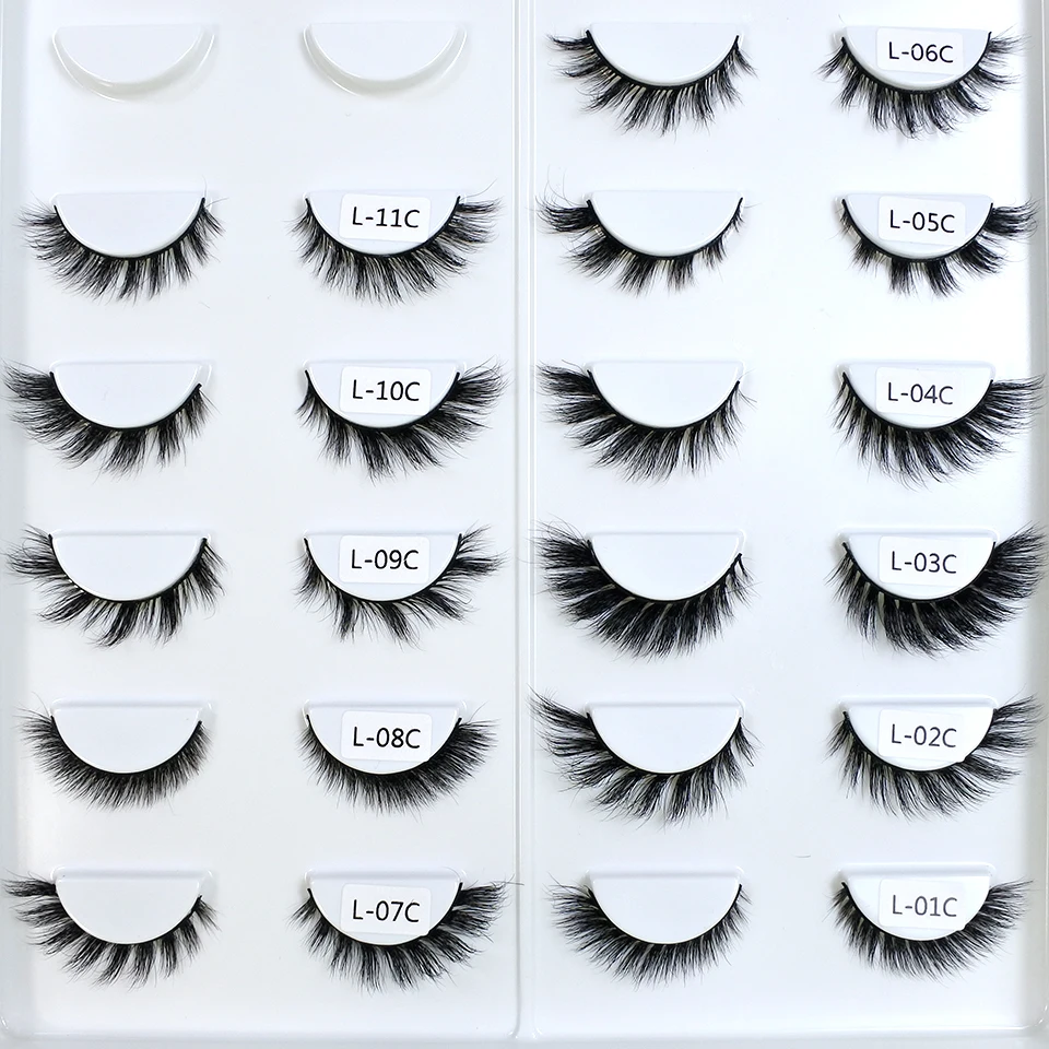 Cateye Wimpers Bulk End Eye Langwerpige make-up Nepwimpers Natuurlijke gevleugelde Fox Eye Wimpers Nertsen