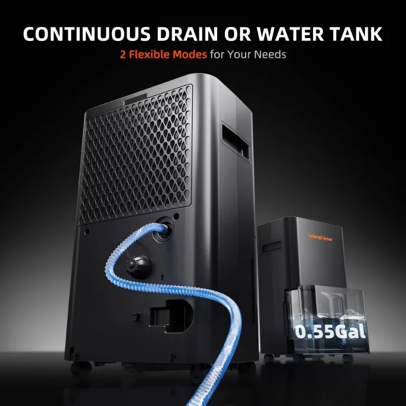 32 Pint Compressor Dehumidifier with Drain Hose for Grow Tent and Grow Room Spider Farmer