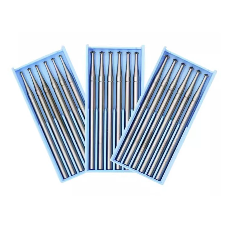 253W 0.7-2.9mm 70° Hart Bur Jewelry Stone Setting Seats Prong Cutting Tool Shallow Angle Bearing Cutter High Speed Steel Bur