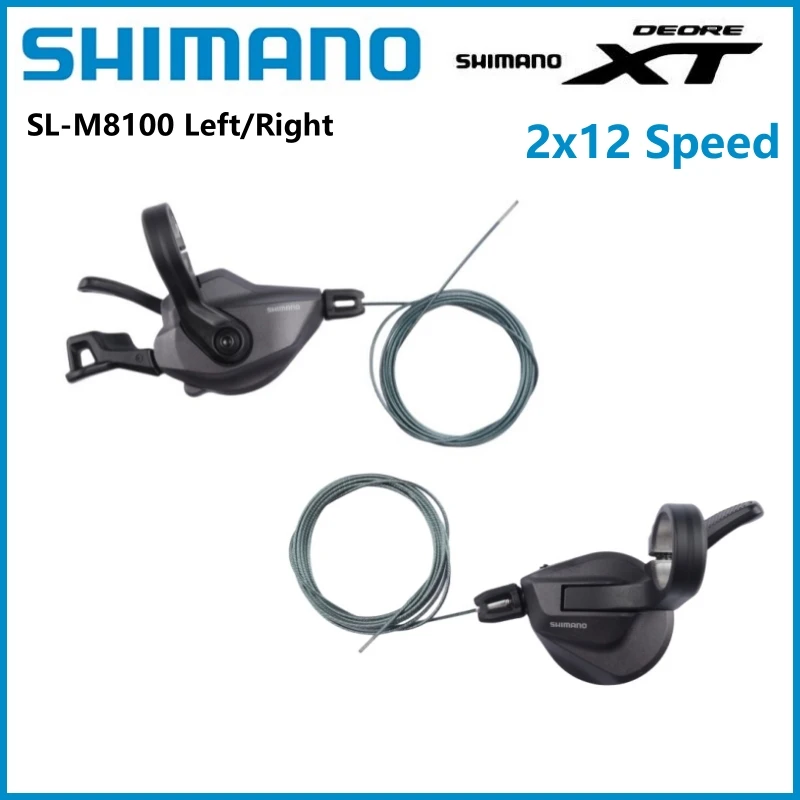 Shimano Deore XT M8100 Shifter Lever SL-M8100 Shifter 2s Left 12s Right Shift Lever 2S 12 Speed For MTB Mountain Bike Cycling