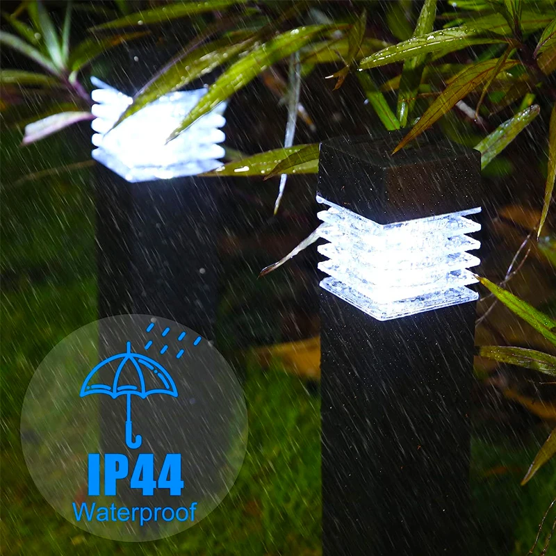 Imagem -06 - Outdoor Impermeável Led Solar Light Garden Pathway Lamp Decor Luzes de Gramado Pátio Quintal Passarela pc Pcs Pcs