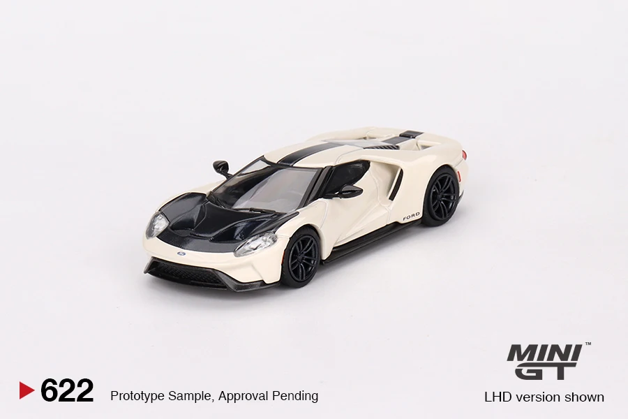 

TSM MODELS MINIGT #622 1:64 Ford GT white diecast alloy car model gifts